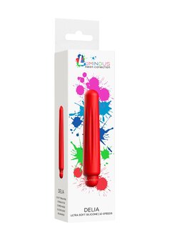 Delia - Klassieke Vibrator met Siliconen Sleeve