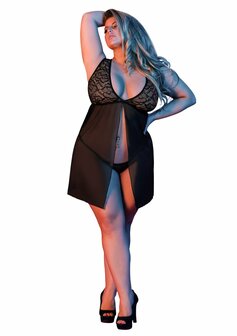 Babydoll met Open Rug &amp; G-String Set - M S/M