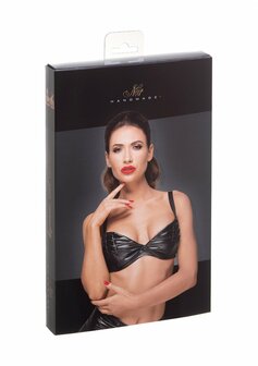 Wetlook Bh met Handgemaakte Plooien - S M