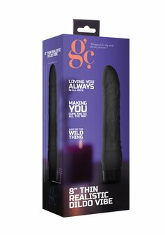 Dunne Realistische Dildo Vibrator - 20 cm