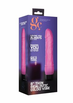 Dunne Realistische Dildo Vibrator - 20 cm