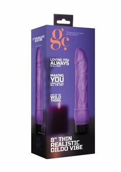 Dunne Realistische Dildo Vibrator - 20 cm