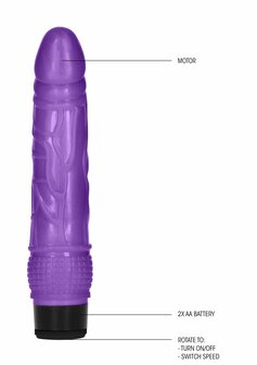 Dunne Realistische Dildo Vibrator - 20 cm