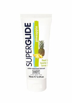 Superglide - Edible Waterbased Lubricant - Pineapple - 3 fl oz / 75 ml