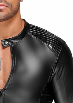 Wetlook Jack met PVC Plooien - S S