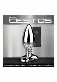 Cestos - Aluminium Vibrerende Buttplug met Afstandsbediening