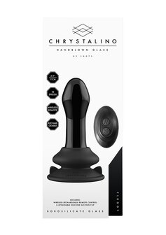 Pluggy - Glazen Vibrator met afstandbediening