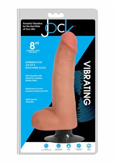 Vibrerende Dildo met Ballen - 20,5 cm