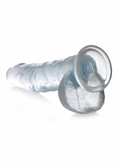 Doorzichtige Dildo met Ballen - 23 cm