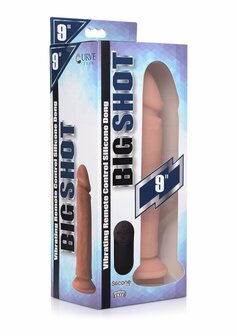Vibrerende Siliconen Dildo met Afstandsbediening - 23 cm