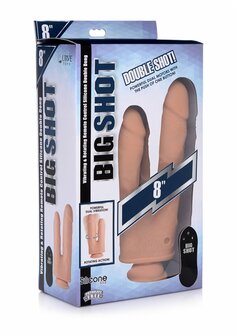 Double Shot Vloeibare Siliconen Dubbele Penetratie Dildo - 20,5 cm