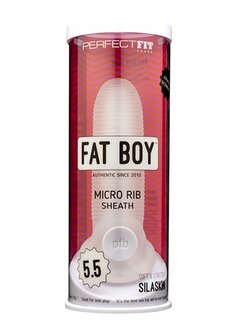Fat Boy Micro Ribbed Sheath - Dildo - 14 cm