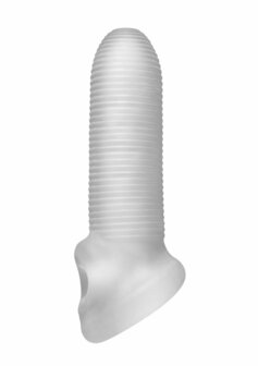 Fat Boy Micro Ribbed Sheath - Dildo - 14 cm