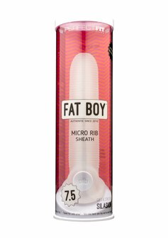Fat Boy Micro Ribbed Sheath - Dildo - 19 cm