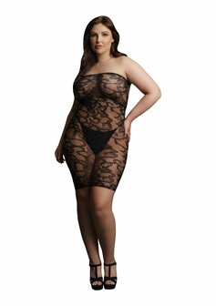 Star Strass Bodysuit - Plus Size Queen Size