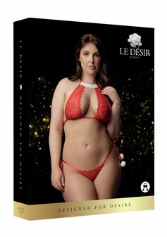 Snow Angel Kerstlingerie Setje - Plus Size Queen Size