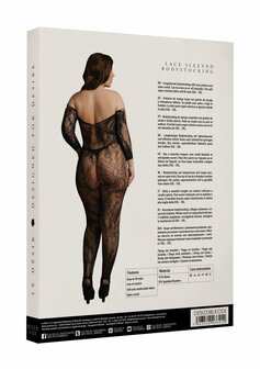 Bodystocking met Kanten Mouwen - Plus Size OSX