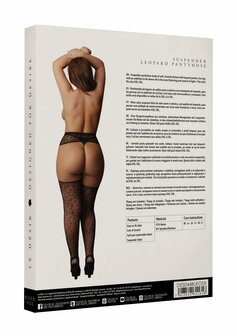 Jarretel Leopard Panty - Plus Size OSX