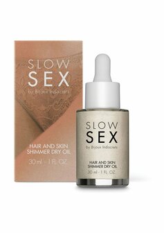 Slow Sex - Glinsterende Droogolie voor Haar en huid - 30 ml