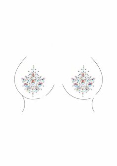 Dazzling Nipple Bling Sticker O/S