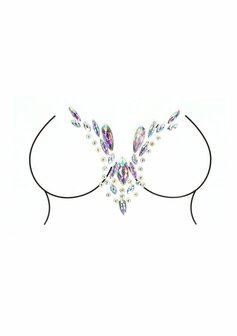 Dazzling Deep-V Cleavage Bling Sticker O/S