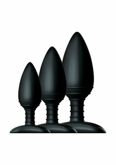 Butt Plug Trio - 3 Stevige Siliconen Butt Plugs