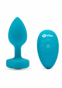 Aquamarine - Vibrerende Butt Plug - S/M