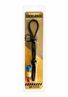 Cock Leash - Dubbele Cockring
