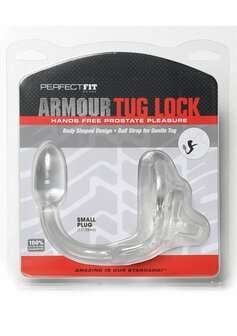 Armour Tug Lock - Cockring met Ball Strap en Butt Plug