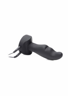 Electro Zinger - Geribbelde E-Stim Siliconen Plug