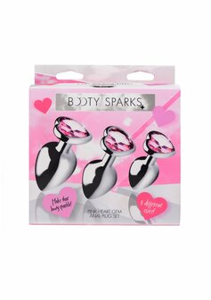 Pink Heart - Butt Plug Set - 3 Stuks