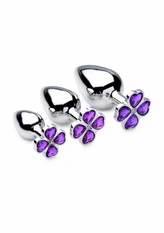 Violet Flower - Butt Plug Set - 3 Stuks