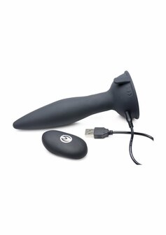 Turbo Ass-Spinner - Silicone Anal Plug with Remote Control