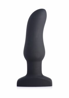 Opblaasbare Gebogen Vibrerende Siliconen Butt Plug