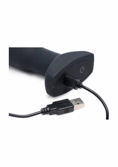 Opblaasbare Vibrerende Siliconen Butt Plug