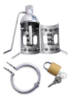 Spiked Chamber Chastity Cage