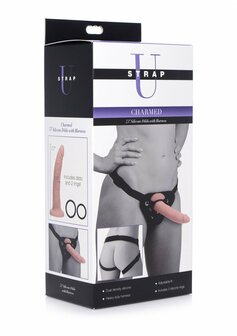 Charmed - Silicone Dildo with Harness - 7.5&quot; / 19 cm
