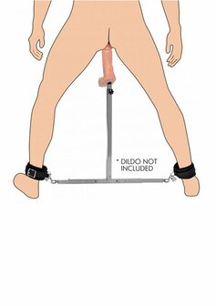 Squat - Spreader Bar with Ankle Cuffs and Anal Dildo