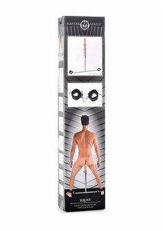 Squat - Spreader Bar with Ankle Cuffs and Anal Dildo