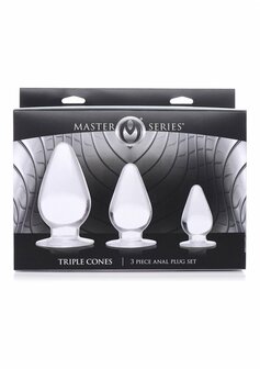 Triple Cones - Butt Plug Set - 3 Stuks