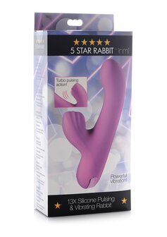 Silicone Pulsating and Vibrating Rabbit