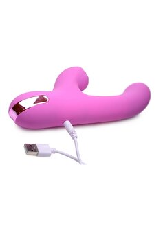 Silicone Pulsating and Vibrating Rabbit