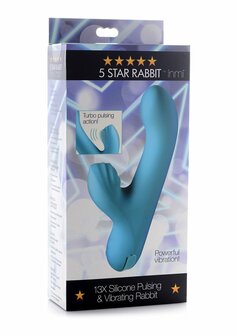 Silicone Pulsating and Vibrating Rabbit