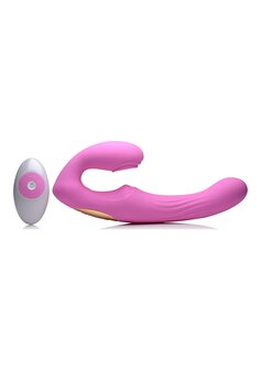 U-Pulse - Siliconen Pulserende en Vibrerende Strapless Strap-On