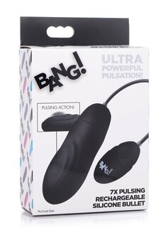 Pulsating Rechargeable Silicone Bullet