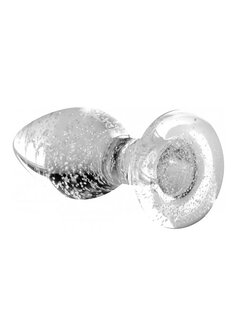 Glow-In-The-Dark - Glass Butt Plug - Small