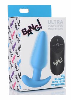 Vibrating Silicone Butt Plug with Remote Control