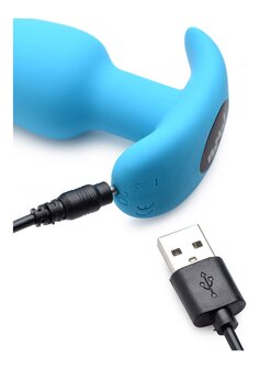 Vibrating Silicone Butt Plug with Remote Control