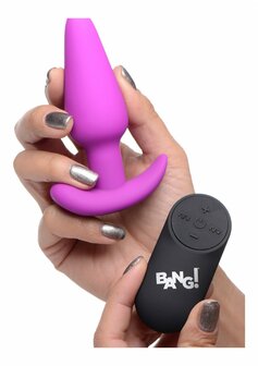 Vibrating Silicone Butt Plug with Remote Control