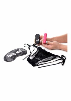 Power Panty - Lace Panties, Bullet Vibrator and Blindfold